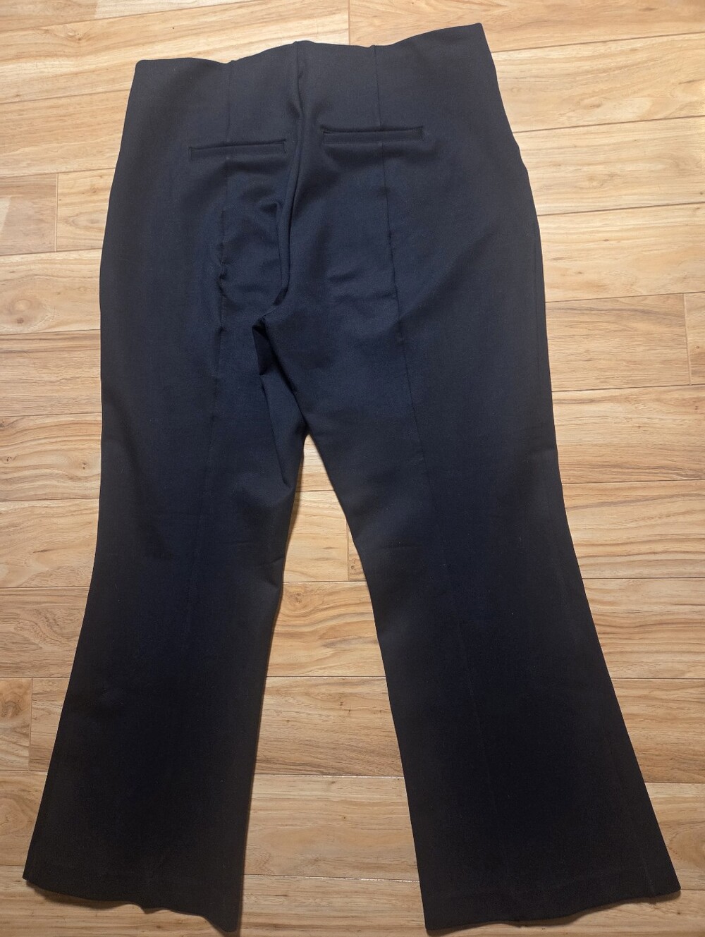 Spanx The Perfect Pant High Rise Wide Leg Pull-On Black Ponte Trousers Size 3X - Picture 5 of 8